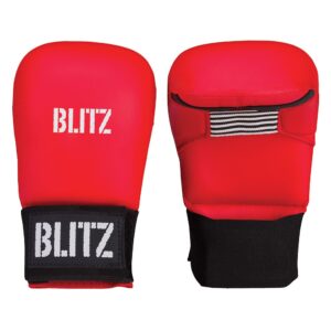 Karate rukavice BLITZ Elite bez palce – červené