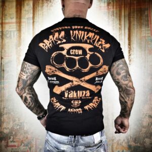 Yakuza Pánské tričko Brass Knuckles TPO 8069 - černé