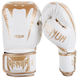 Boxerské rukavice VENUM GIANT 3.0 kůže – bílo/zlaté