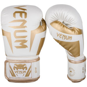 Boxerské rukavice VENUM ELITE - bílo/zlaté