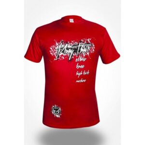 Tričko Machine Muay Thai – Červené