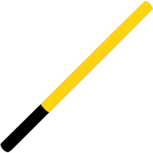 BLITZ Pěnová hůl Escrima - žluto/černá