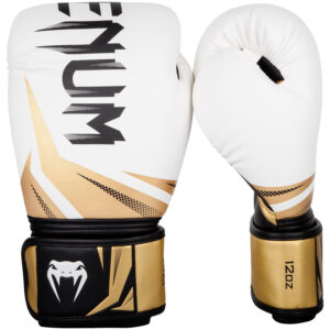 Boxerské rukavice VENUM CHALLENGER 3.0 - bílo/černo-zlaté