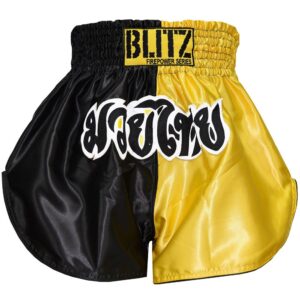 Muay Thai dětské šortky Blitz- žluto/černé