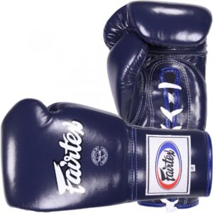 Šněrovací boxerské rukavice Fairtex BGL6 modré