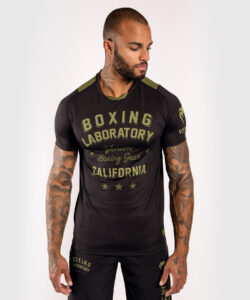 Funkční triko VENUM Boxing Lab Dry Tech - Black/Green