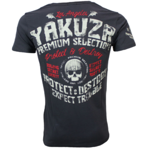 Yakuza Premium Pánské tričko YPS 3012 - tmavě šedé