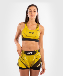 Sportovní podprsenka VENUM UFC Authentic Fight Night Women's Sport Bra – yellow
